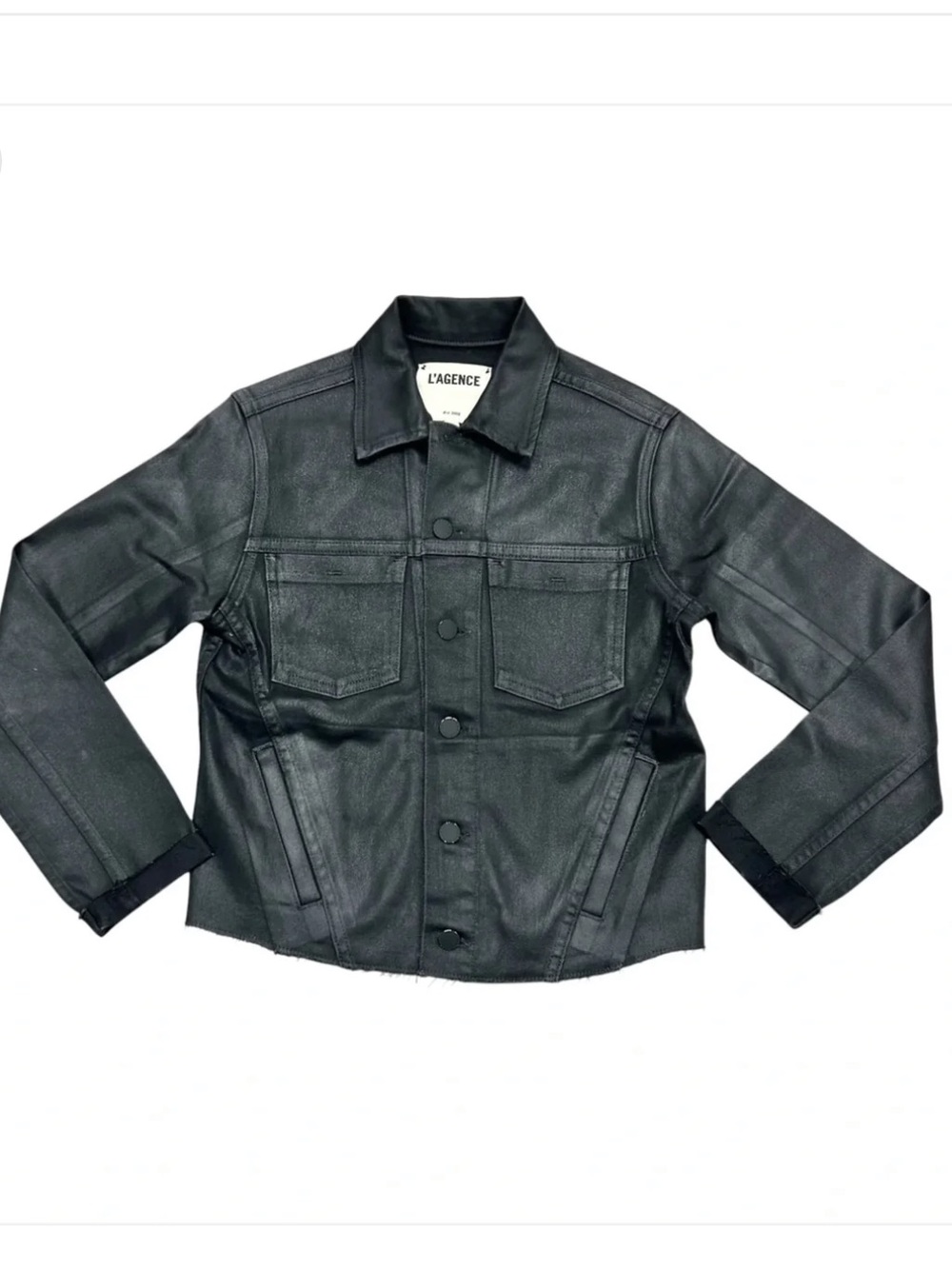 L’Agence Janelle Slim Jacket Black Sz S